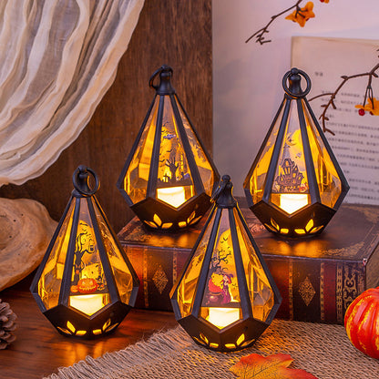 Geometric Halloween LED Crystal Lanterns