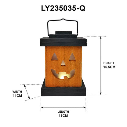 木製ハロウィンパンプキンランタン